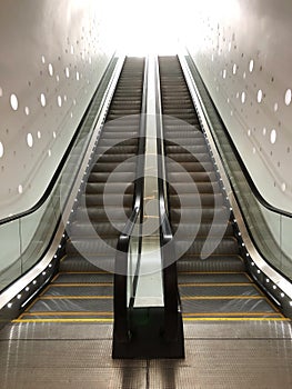 Upwards 2 way escalator to heaven