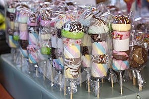 Long sticks of candy photo