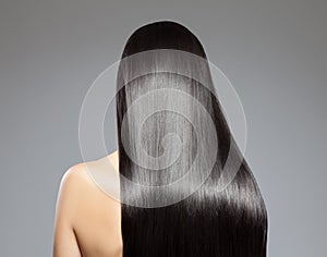Long straight hair photo