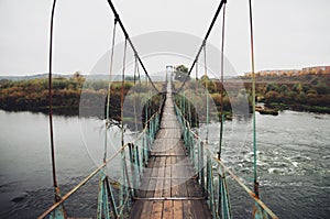 Long suspension bridge