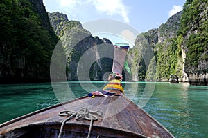 Long tail boat, Phi Phi islands, Thailand.