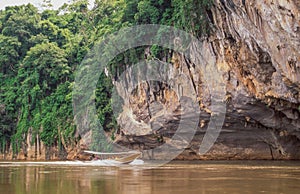 Long-tail Boat on the River Kwai