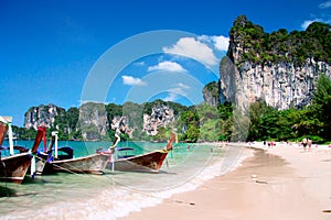 Long tail boats, Krabi