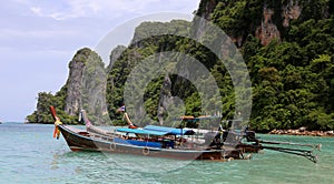 Long tail boats in thailand