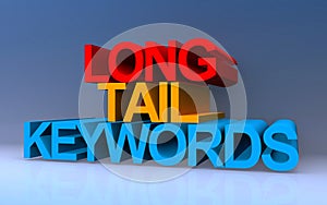 long tail keywords on blue