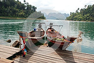 Long-tailed boats