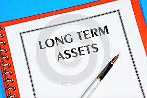 Long - term assets-text label in the document on the planning folder.