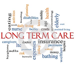 Long Term Care Word Cloud Concept