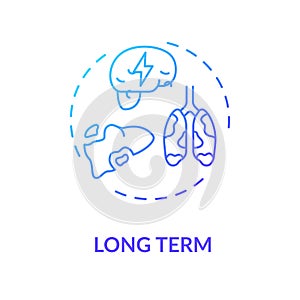 Long term concept icon