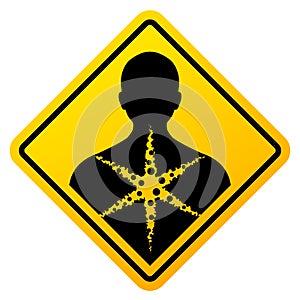 Long term health hazard vector sign