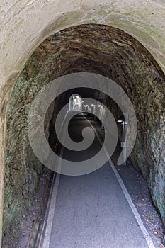 Long tunnel in Pendennis Castle