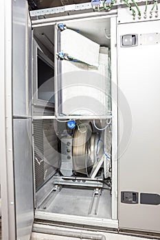 Aeration pipes in a technical room