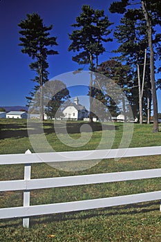 Long view of a Dutch Barn on Simmons Farm, Route 103, NY