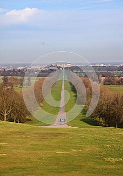 The Long Walk and Windsor Castle in Winter