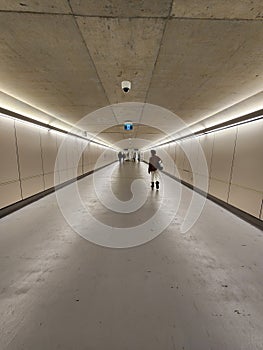 A Long Walkable Subway Tunnel