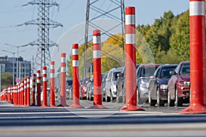 A lungo la strada ufficio parcheggio alce 