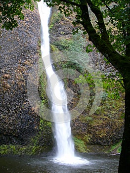 Long waterfall