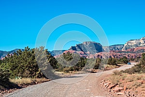 A long way down the road going to Sedona, Arizona