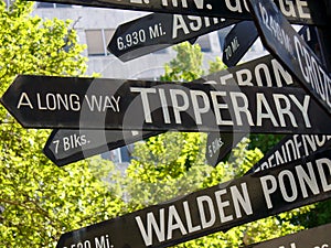 A Long way to Tipperary direction street sign.