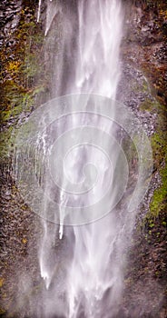 Long White Water Multnomah Falls