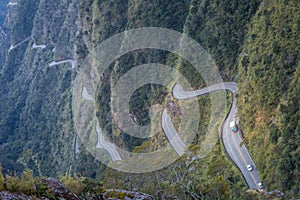 Long winding road, Serra do Rio do Rastro, Santa Catarina, Brazil