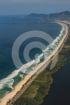 Long and wonderful beaches, Recreio dos Bandeirantes beach, Rio de Janeiro Brazil