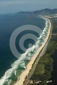 Long and wonderful beaches, Recreio dos Bandeirantes beach, Rio de Janeiro Brazil