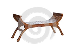 Long wooden chair