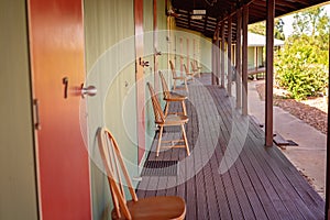 Long Wooden Shady Australian Verandah