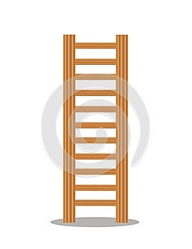 Long Wooden Step Ladder