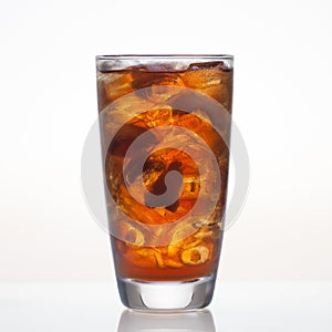 Longan cold drink with ice in glass photo