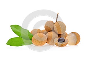 Longan. fresh longan on white background