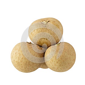 Longan fruit isolated on a white background