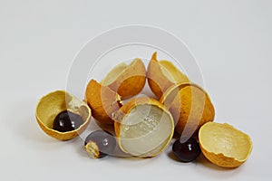 Longan fruit Thai fruit peel out