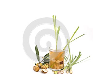 Longan and lemongrass tea