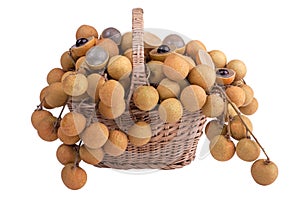 Longan in the shopping basket