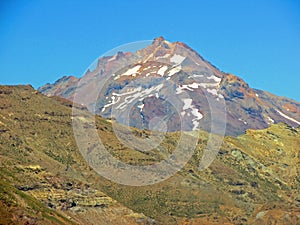 `Longavi volcano` Andes mountains in Achibueno Valley, Linares, Maule, Chile