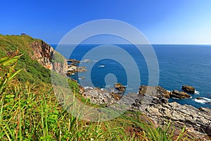 Longdong Bay at Northeast coast of Taiwan New Taipei City and Yilan