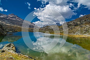 The Longet lakes on the border between the province of Cuneo and Haute Provence