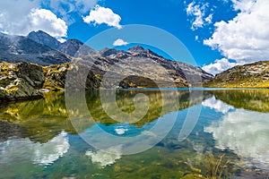 The Longet lakes on the border between the province of Cuneo and Haute Provence