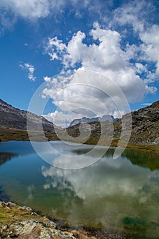 The Longet lakes on the border between the province of Cuneo and Haute Provence