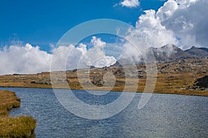 The Longet lakes on the border between the province of Cuneo and Haute Provence photo