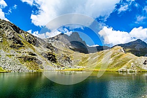 The Longet lakes on the border between the province of Cuneo and Haute Provence photo