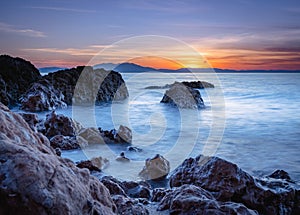 Longexposure at the beach in greece