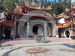 Longfeng Temple main hall at Sun Moon Lake, Taiwan