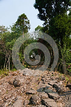 Longlangba, stone bridge.