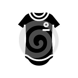 longline tee streetwear cloth fashion glyph icon vector illustration