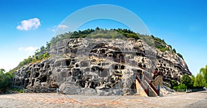 Longmen Grottoes with Buddha`s figures are Starting with the Northern Wei Dynasty in 493 AD. It is one of the four notable