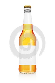 Longneck Beer bottle isolated on white background