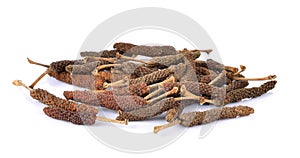 Longpepper on white background